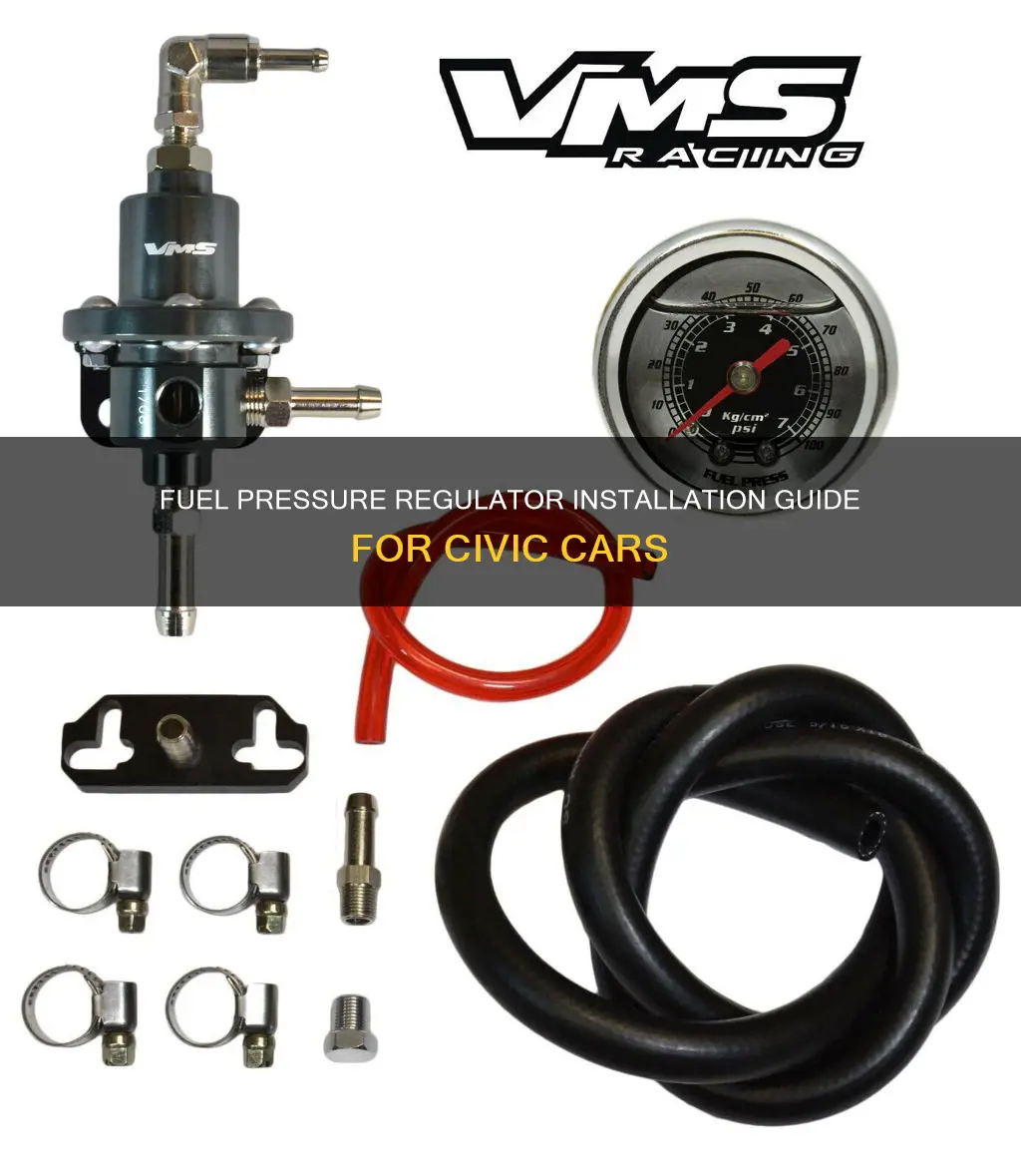 how to install fuel pressure regulator civic