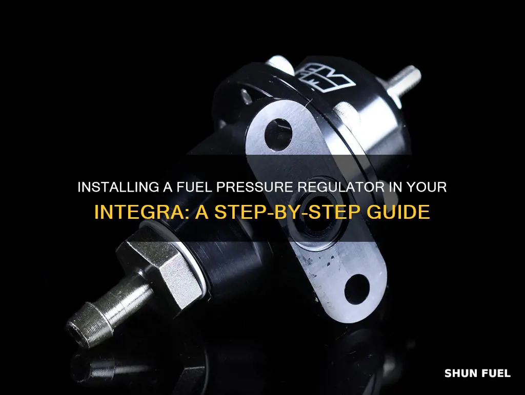 how to install fuel pressure regulator integra