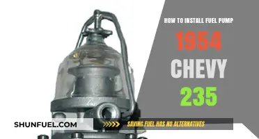 Installing a Fuel Pump in a 1954 Chevy 235: Step-by-Step Guide