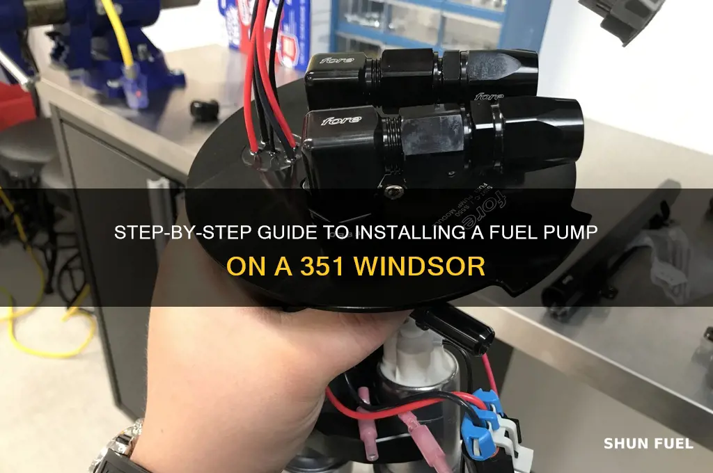 how to install fuel pump 351 windsor