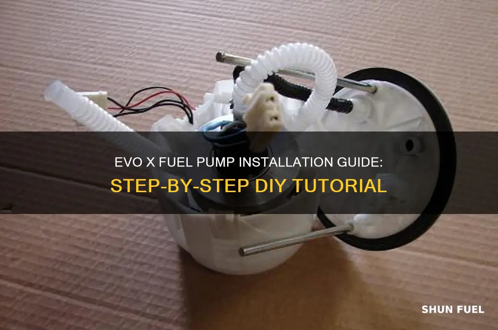 how to install fuel pump evo x
