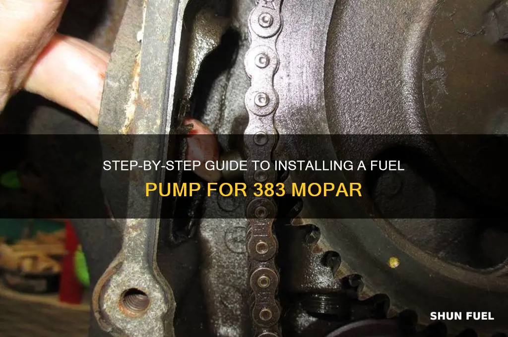 how to install fuel pump for 383 mopar