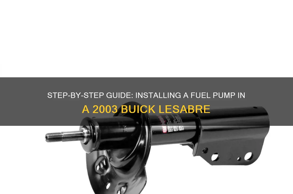 how to install fuel pump in a 1003 buick lesabre
