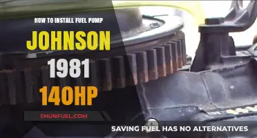 Installing a Fuel Pump on a 1981 Johnson 140hp Outboard