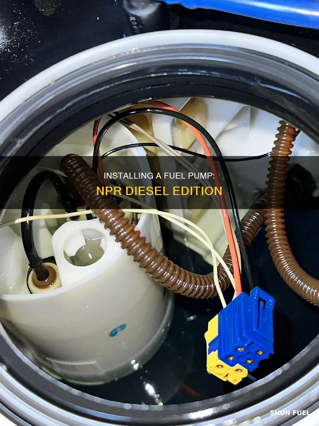 how to install fuel pump npr diesel