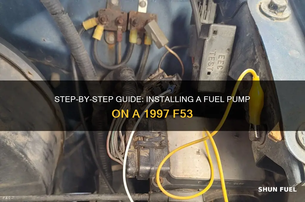 how to install fuel pump on 1997 f53