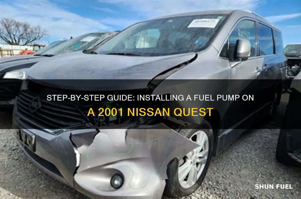how to install fuel pump on 2001 nissan quest