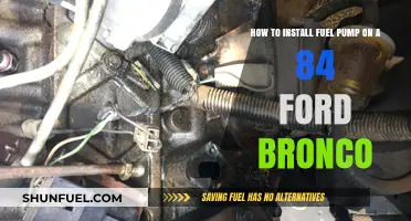 Installing a Fuel Pump on Your 1984 Ford Bronco: Step-by-Step Guide