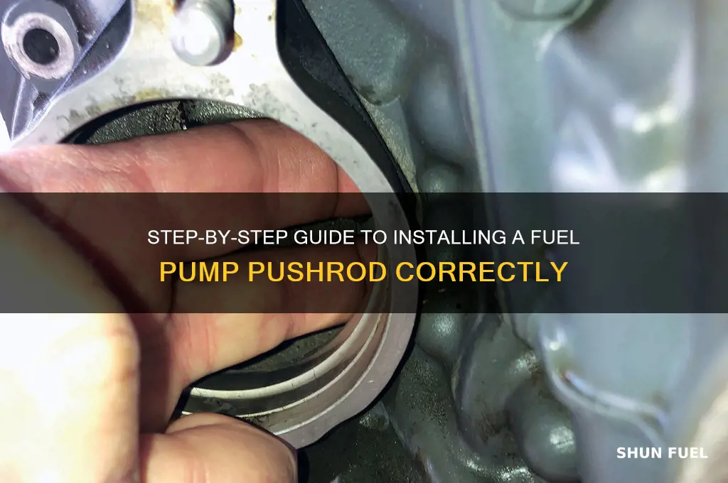 how to install fuel pump pushrod