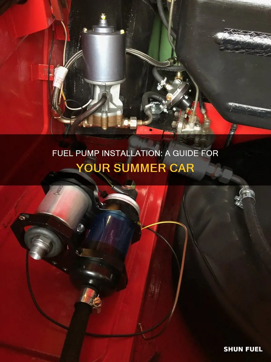 how to install fuel pump to my summer car