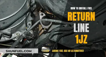 Fuel Return Line Installation Guide: 1JZ Engine