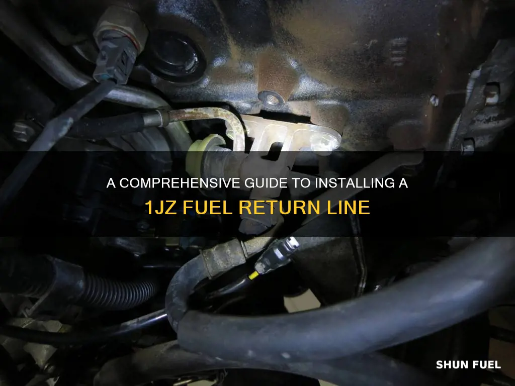 how to install fuel return line 1jz