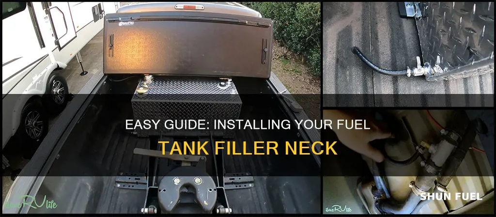 how to install fuel tank filler neck