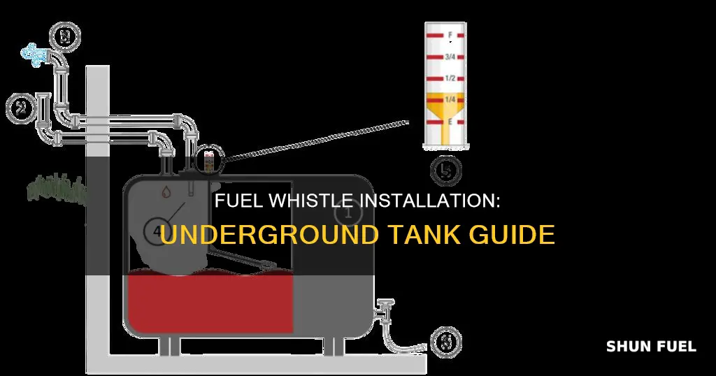 how to install fuel whistle on underground tank