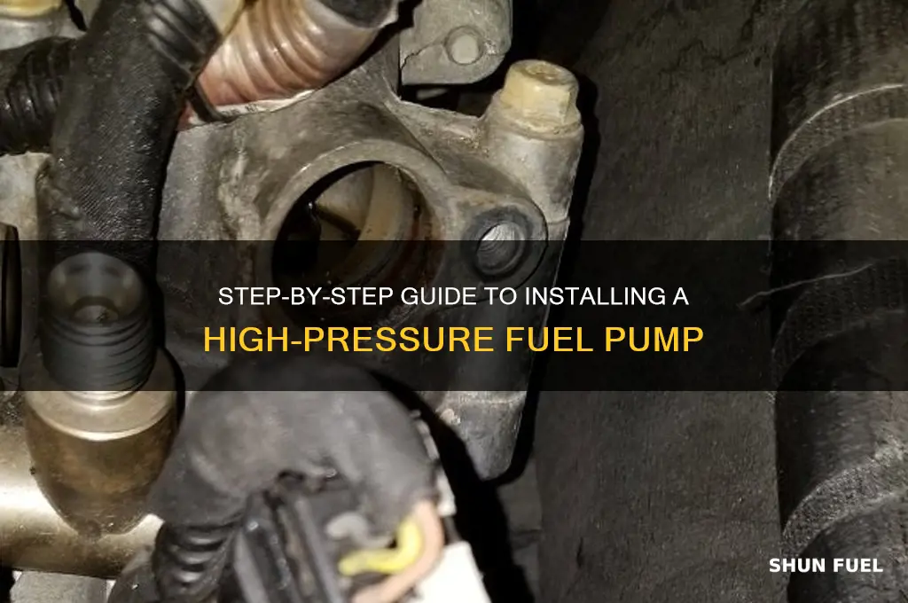 how to install high presure fuel pump