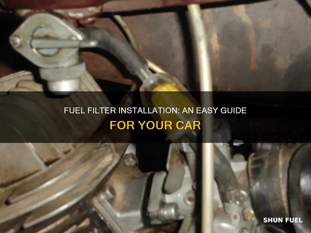 how to install in line fuel filter