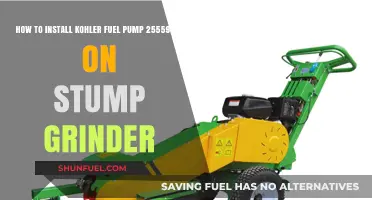 Step-by-Step Guide: Installing Kohler Fuel Pump 2555901S on Stump Grinder