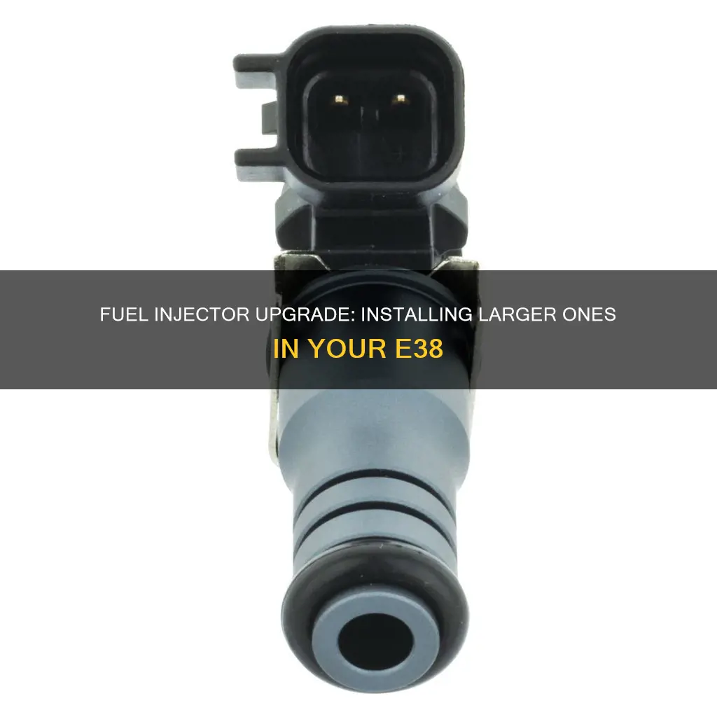 how to install larger fuel injectors into e38