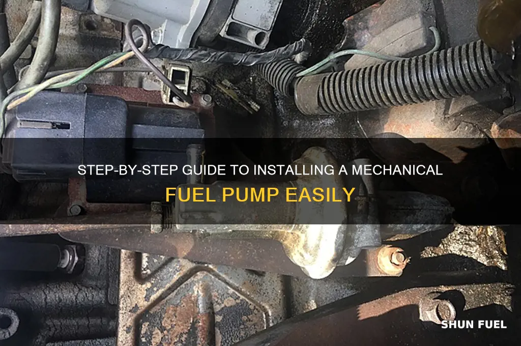 how to install mechanical fuel pump