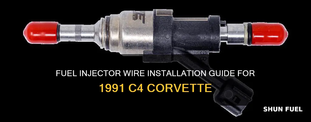 how to install new fuel injector wire 1991 c4 corvette