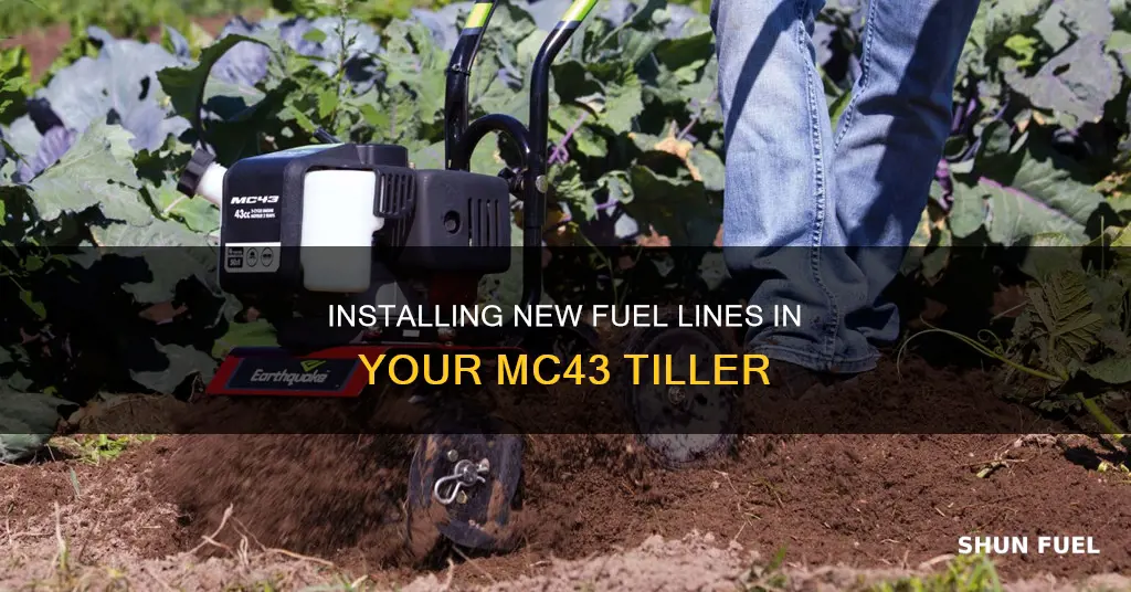 how to install new fuel lines in mc43 tiller