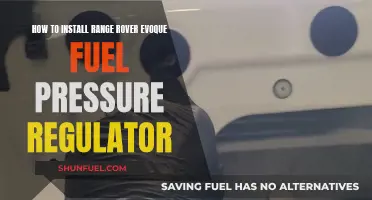 Installing a Fuel Pressure Regulator in a Range Rover Evoque