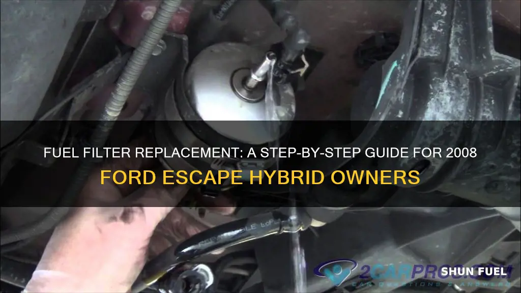 how to install replace fuel filter 2008 ford escape hybrid