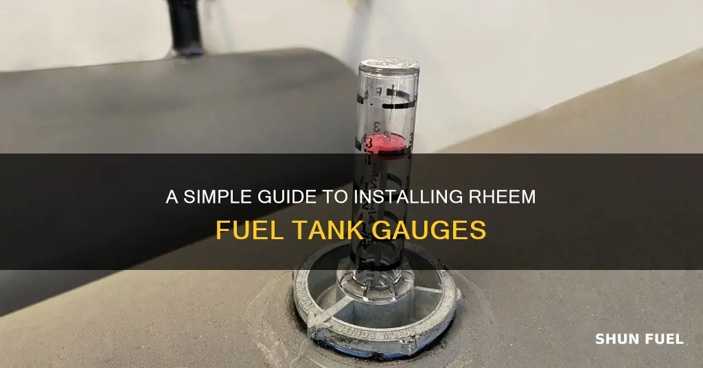 how to install rheem fuel oil tank gauge