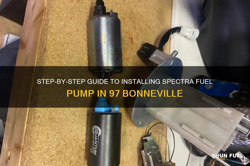 how to install spectra fuel pump 97 bonneville