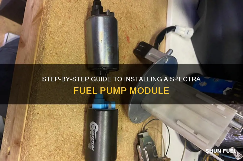 how to install spectra fuel pump module
