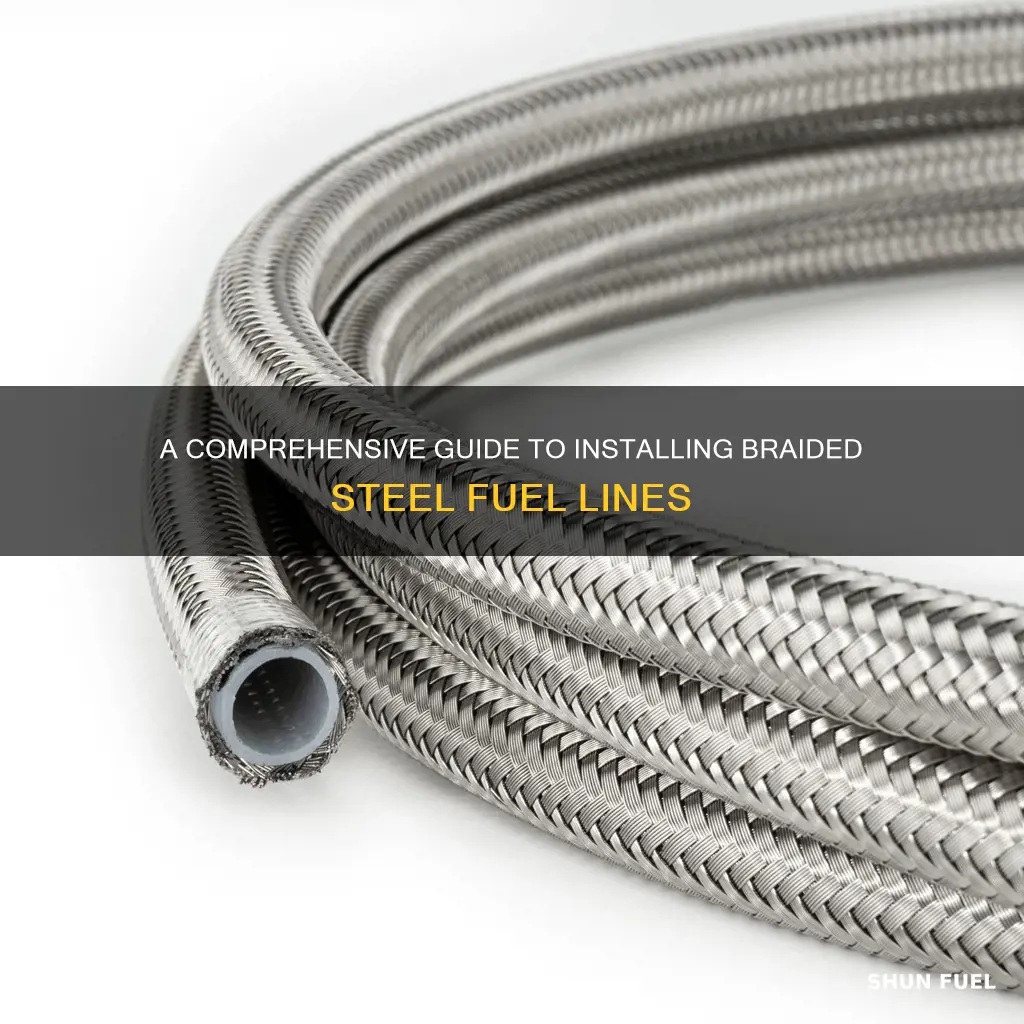 how to install steel braided fuel lines