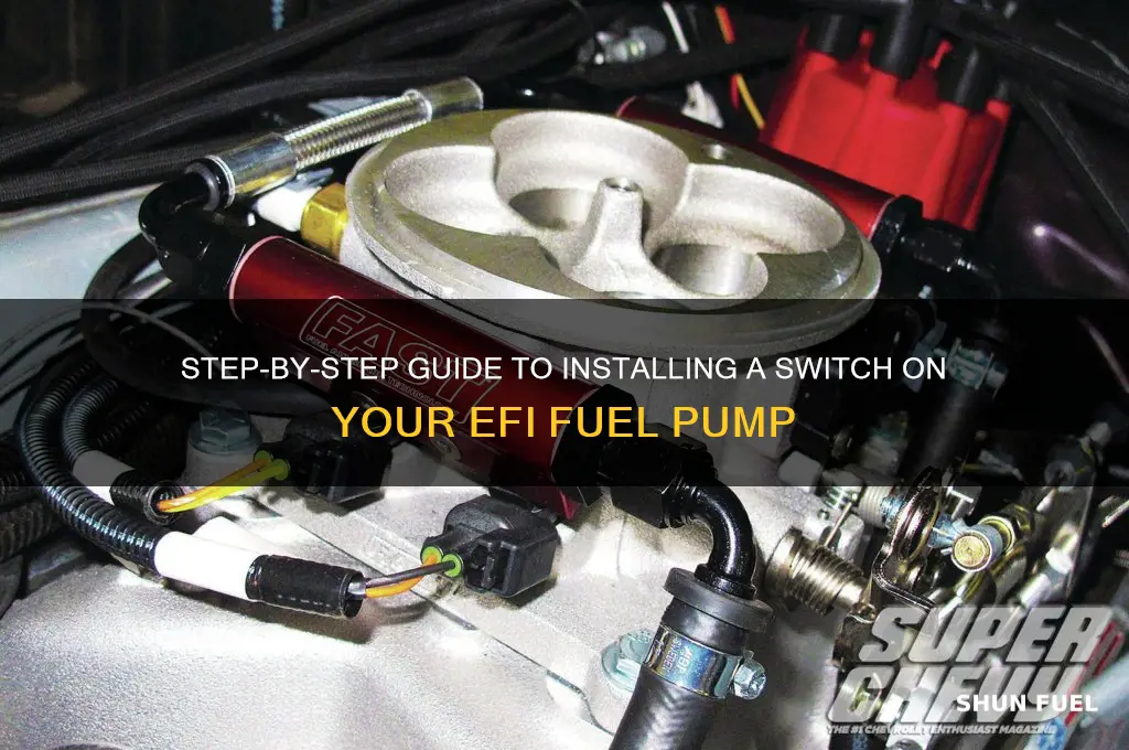 how to install switch on efi fuel pump