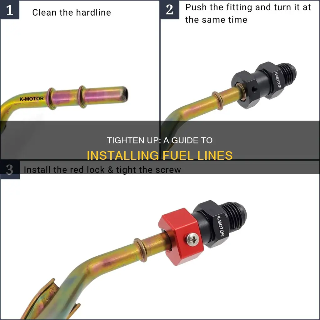 how to install tight fuel line