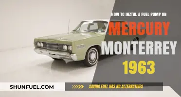 Installing a Fuel Pump on a 1963 Mercury Monterey: Step-by-Step Guide
