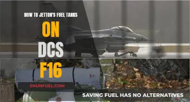 Jet Fuel Basics: Jettisoning F16 Tanks Efficiently