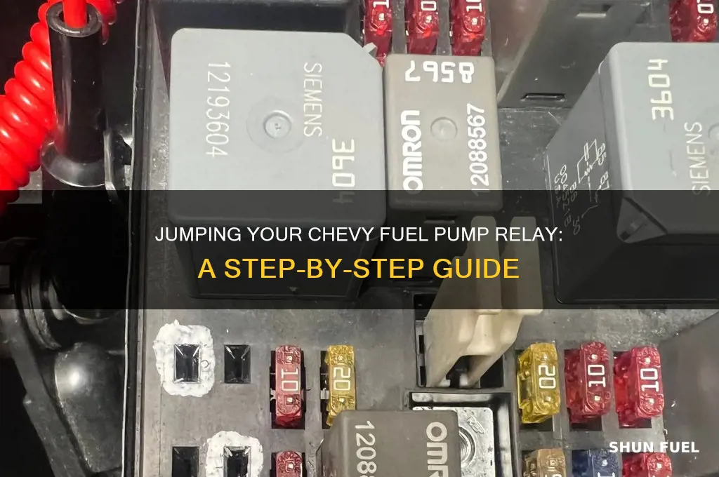 how to jump a chevy fuel pump relay