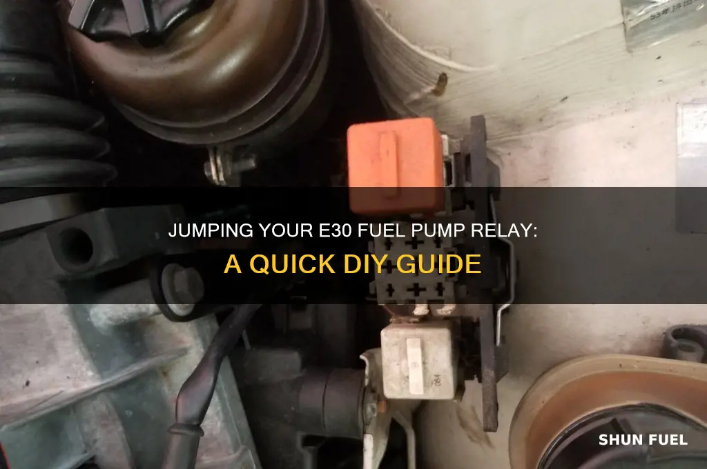 how to jump e30 fuel pump relay