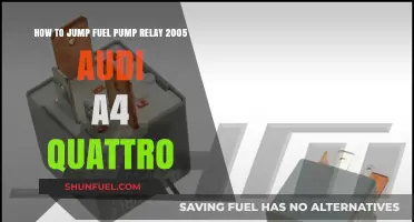 Jumping Fuel Pump Relay in 2005 Audi A4 Quattro: DIY Guide