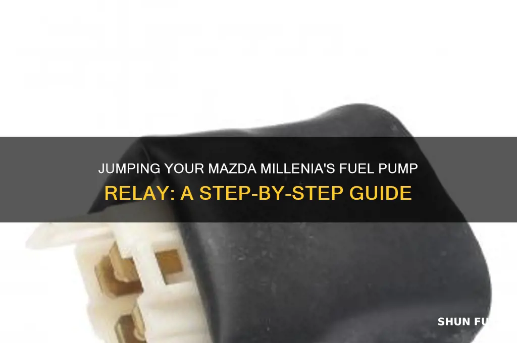 how to jump fuel pump relay on mazda millenia