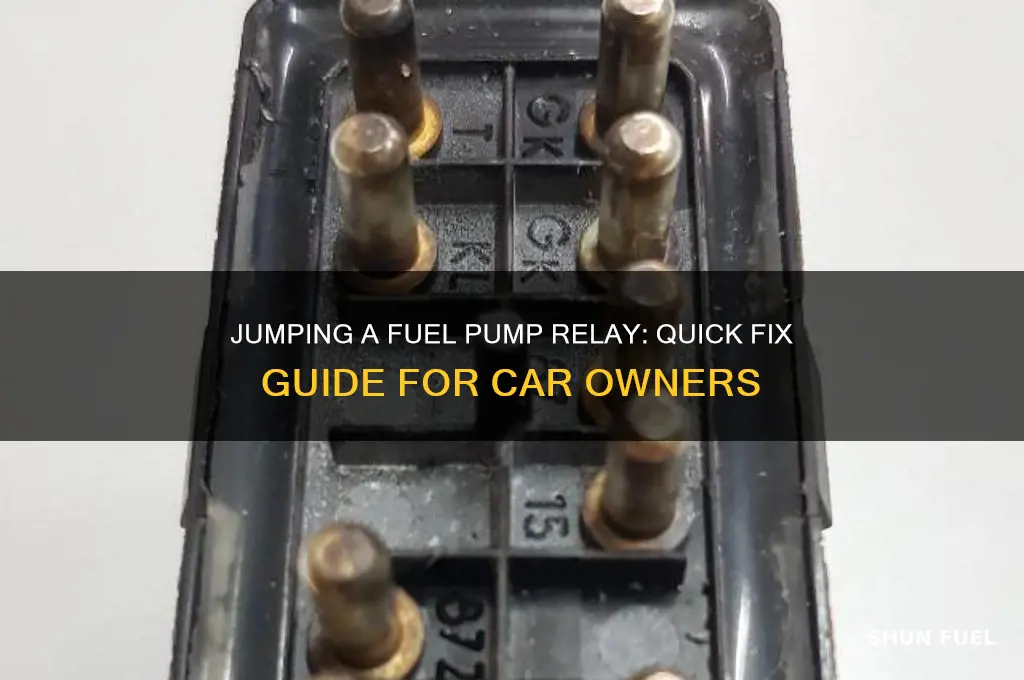 how to jump fuel pump relay