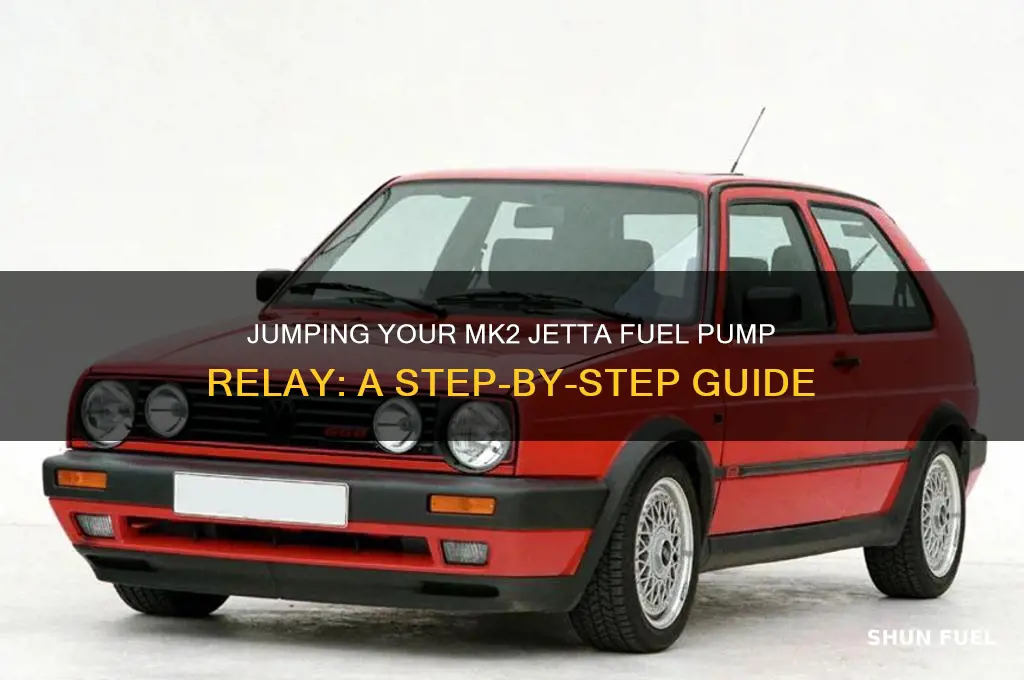 how to jump mk2 jetta fuel pump relay