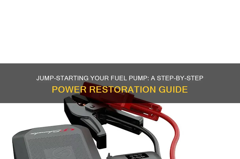 how to jump power to fuel pump