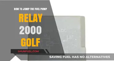 Jumping the Fuel Pump Relay in a 2000 Volkswagen Golf: A DIY Guide
