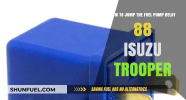 Jumping the Fuel Pump Relay on Your 1988 Isuzu Trooper: A Guide