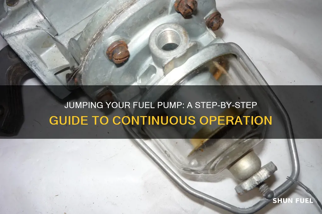 how to jump the fuel pump to run continuous