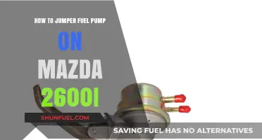 Jumper Fuel Pump Guide for Mazda 2600i: DIY Steps