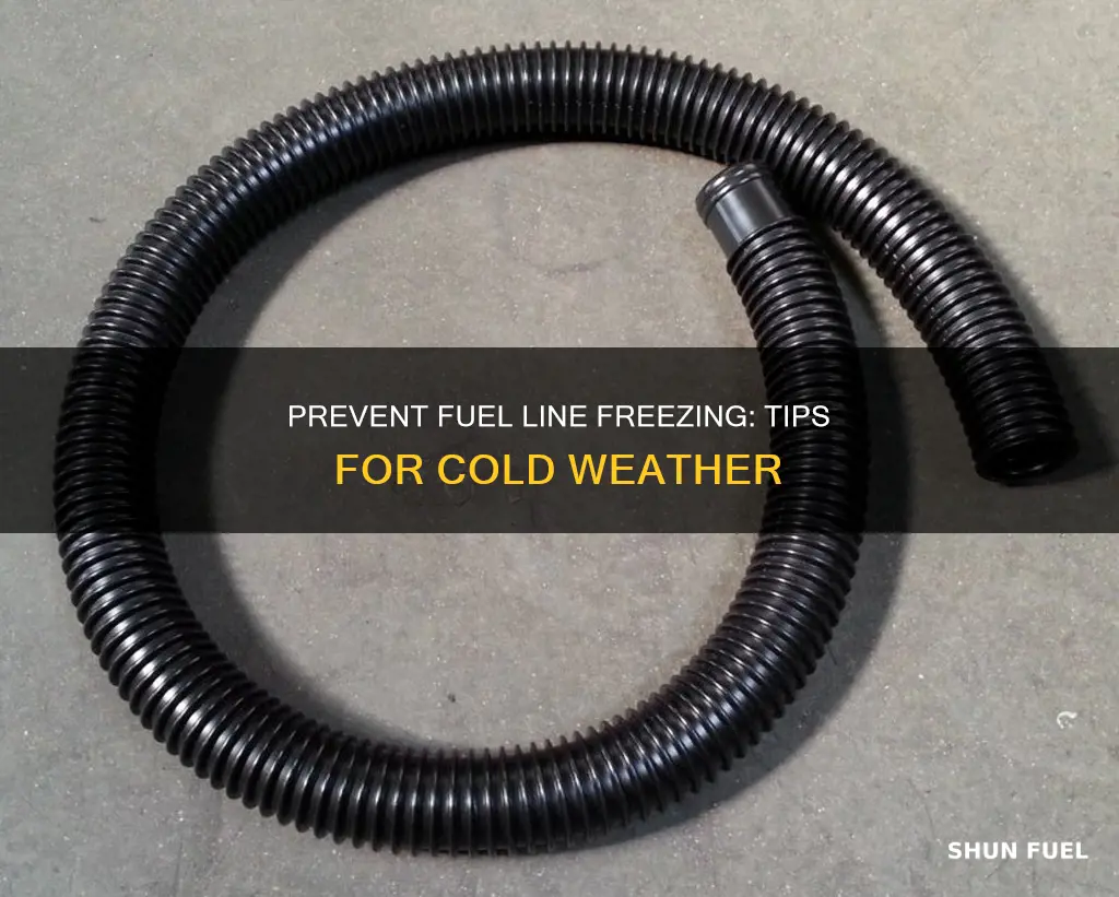 how to keep your outside fuel line from freezing