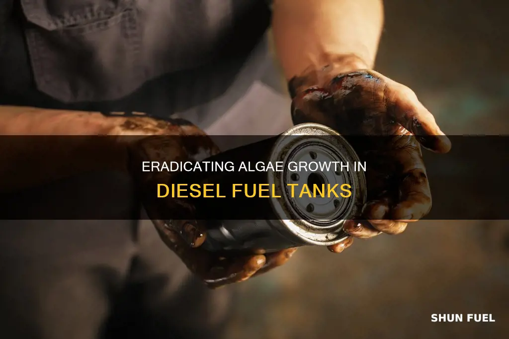 how to kill algae in diesel fuel tank