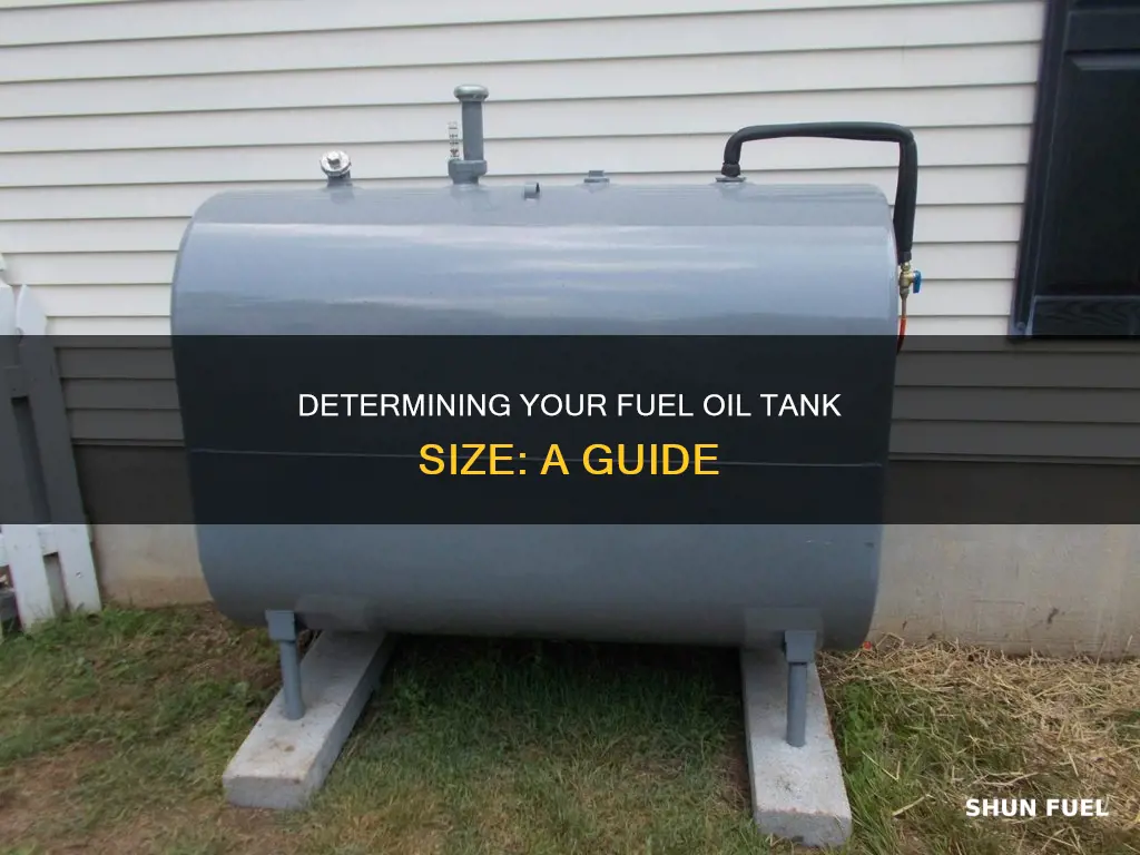 how to know fuel oil tank size