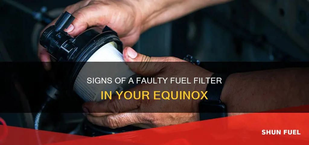 how to know if fuel filter is bad 06 equinox